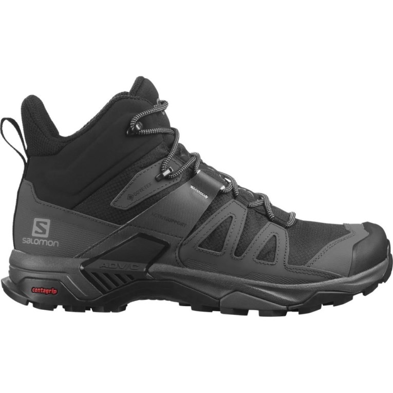 Botas Caminhada Salomon X Ultra 4 Mid GTX Masculino Pretas | PT Y57243